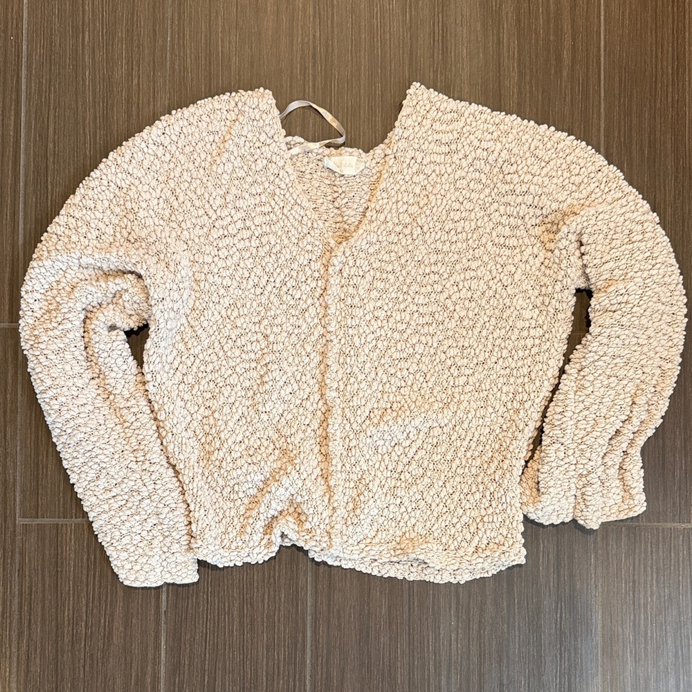 Altar'd State Cream Textured Blouse